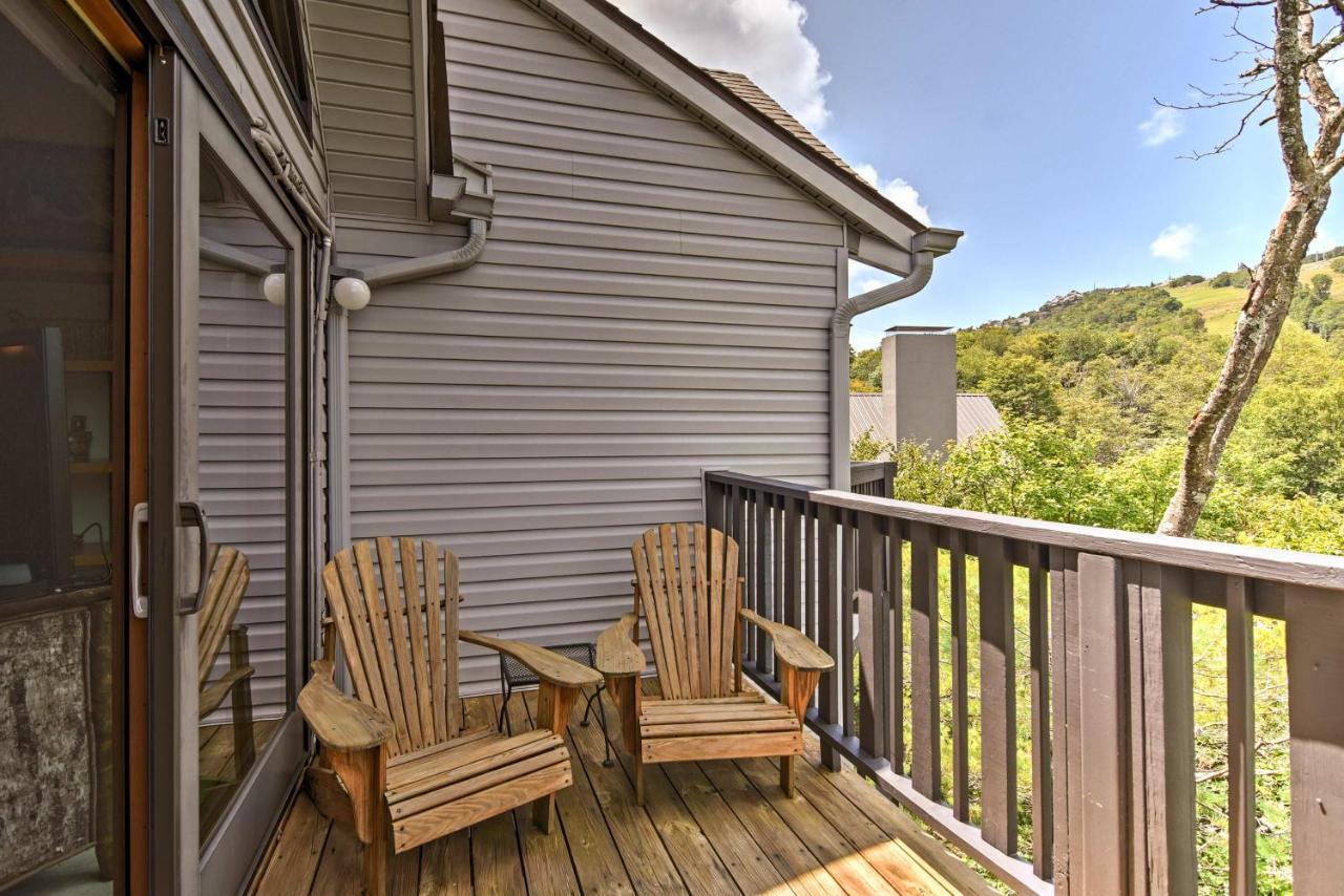 Beech Mountain Condo With Balcony, Walk To Resort! Exteriér fotografie