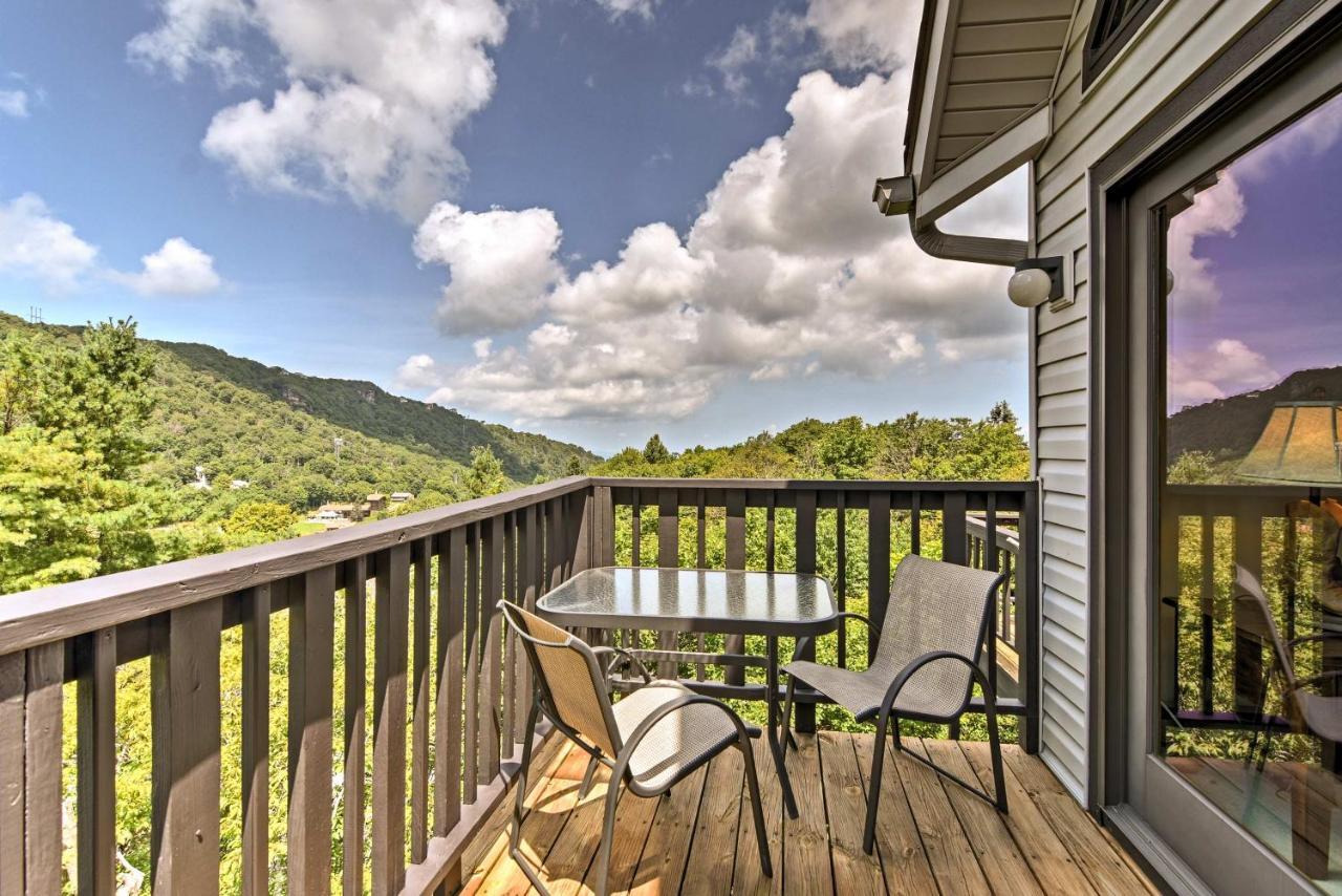 Beech Mountain Condo With Balcony, Walk To Resort! Exteriér fotografie