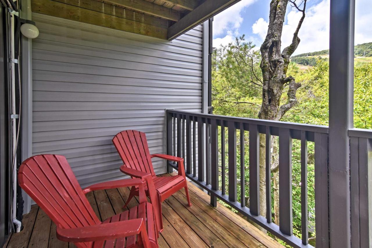 Beech Mountain Condo With Balcony, Walk To Resort! Exteriér fotografie